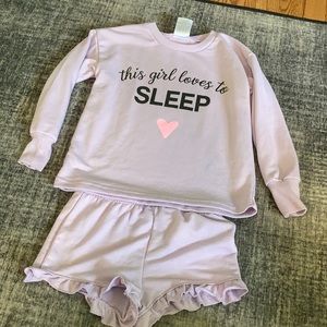 🌖Falls Creek small 6/6x shorts long sleeve pj